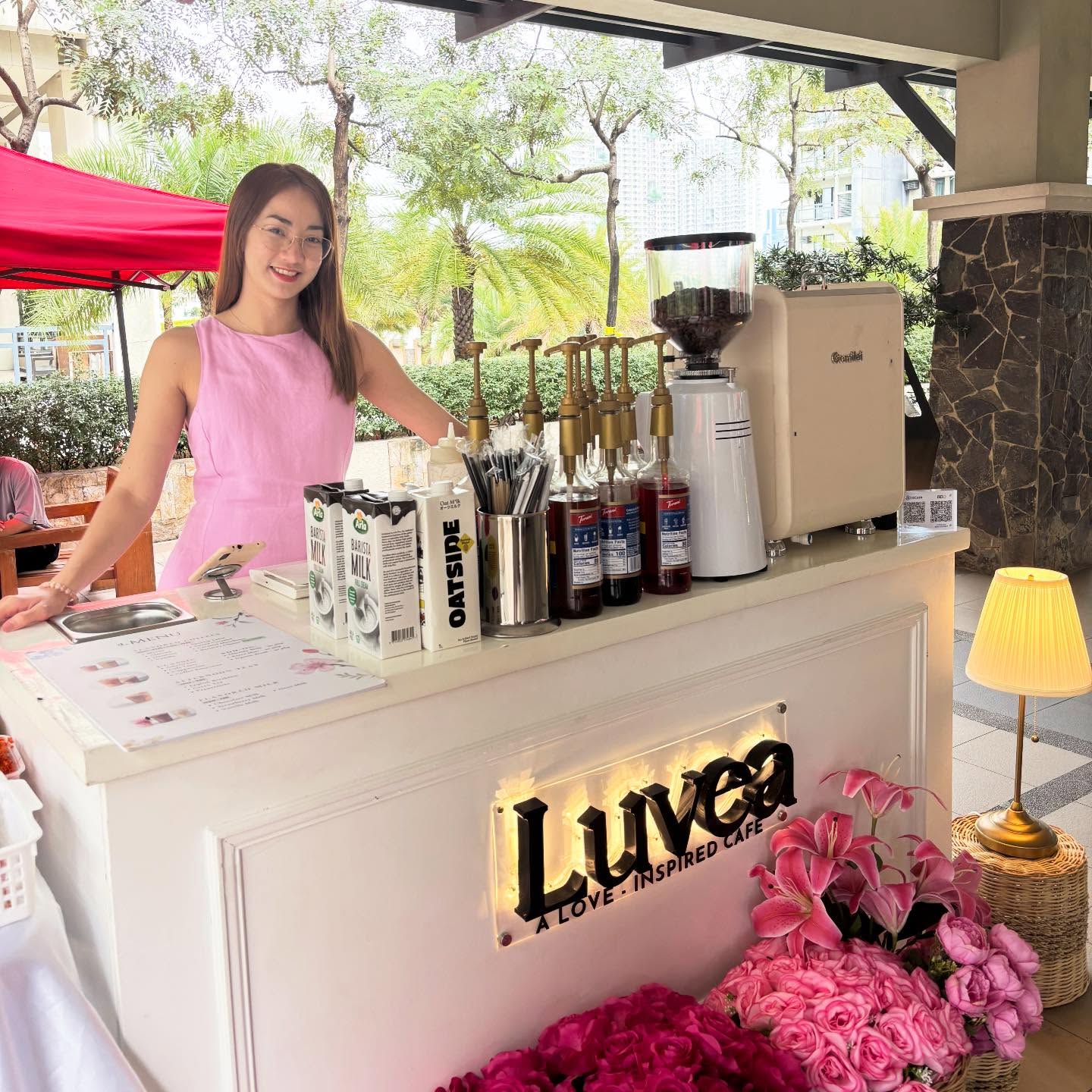 Angel at the Luvea coffee bar — A Love Inspired Cafe