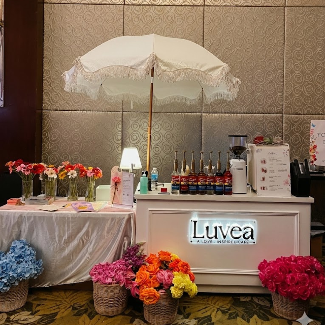 Indoor Luvea setup at a hotel ballroom