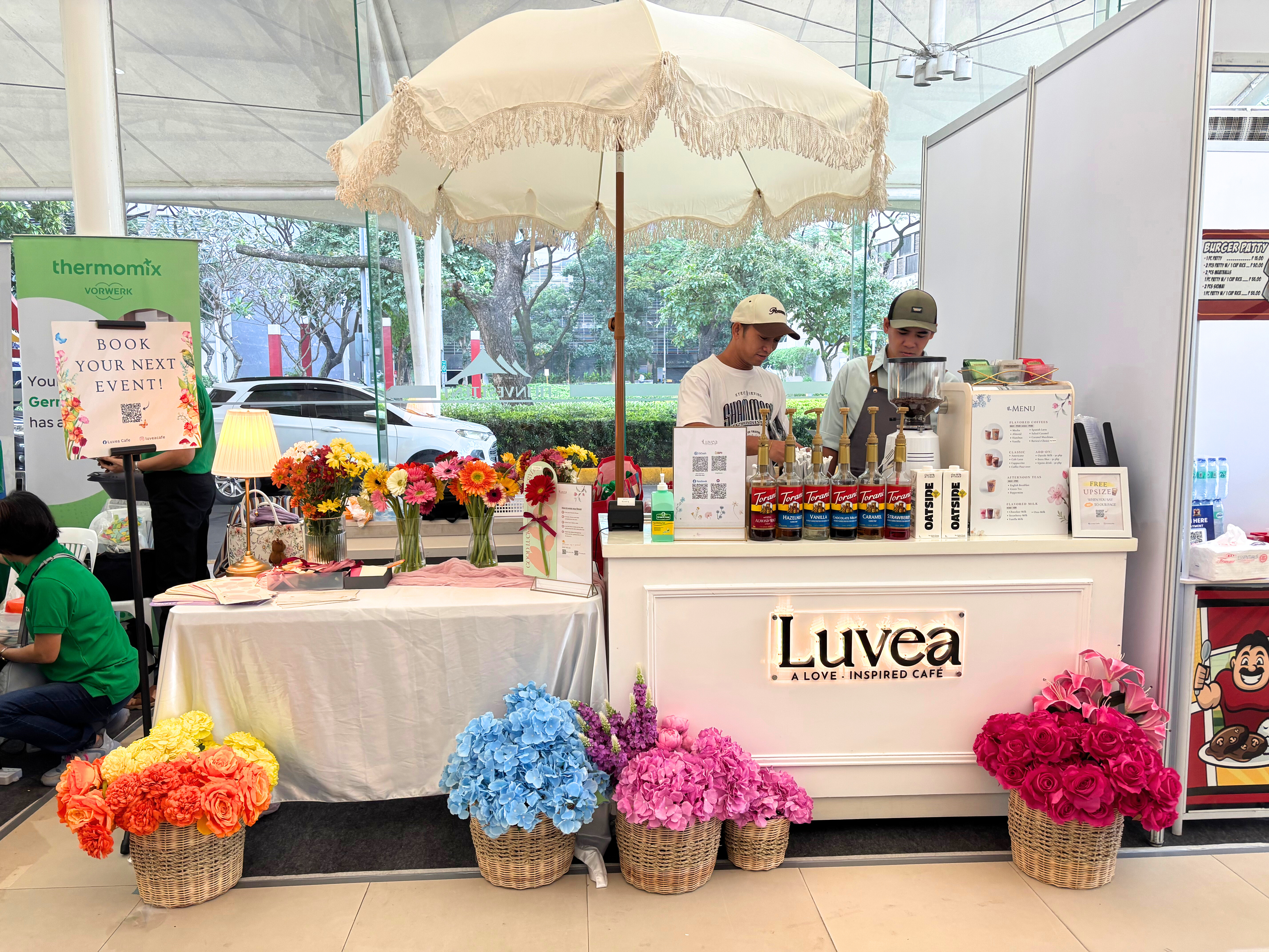 Luvea bar at an outdoor corporate event